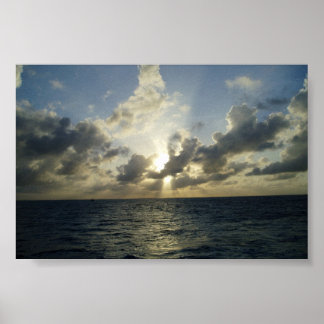 Zon in Grand Cayman Poster
