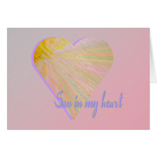 Zon in mijn hart (Voorkant Horizontaal)