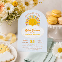 Zon Jongen Baby Shower Hier Komt de Zoon Cute Blau