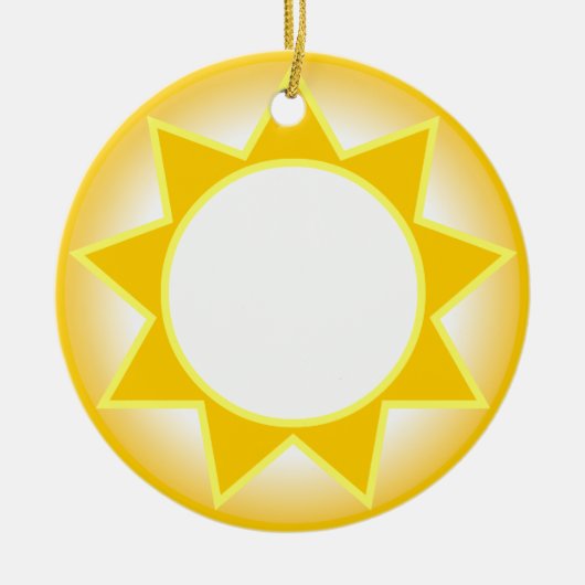 Zon Keramisch Ornament (Voorkant)