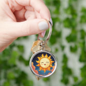 Zon leuk klein sleutelhanger (Hand)