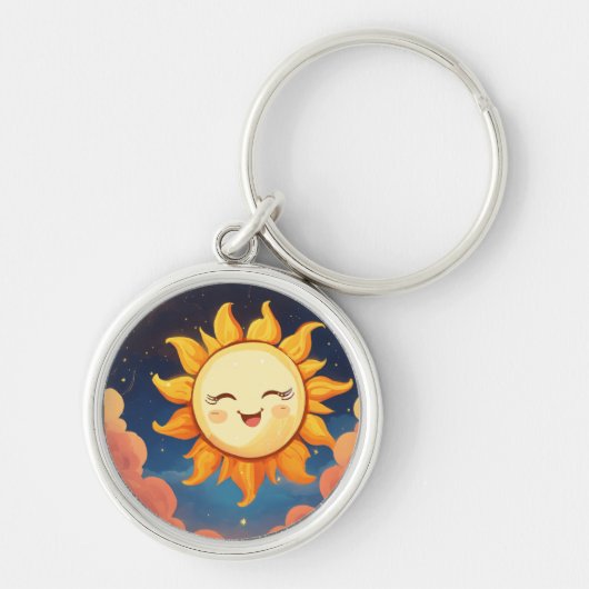 Zon leuk klein sleutelhanger (Voorkant)