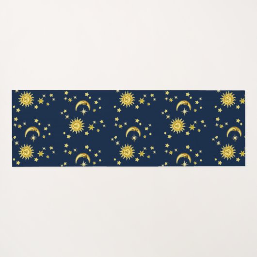Zon, maan en sterren yogamat (Achterkant (horizontaal))