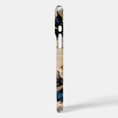 Zon Maan iPhone Hoesje Gebrandschilderd Hemels Gou (Achterkant / Links)