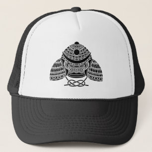 Zon maan Samurai helm Trucker Pet