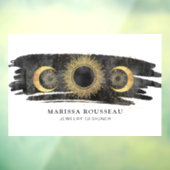 Zon Maan Sterren Goud Zwart Wit Sieradenontwerper Raamsticker (Vel 3)