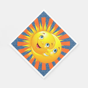 Zon Maan Sterren Papieren servetten