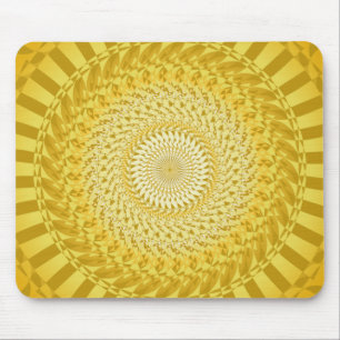 Zon Mandala in Geel Muismat