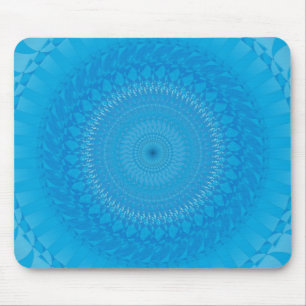 Zon Mandala lichtblauw Muismat