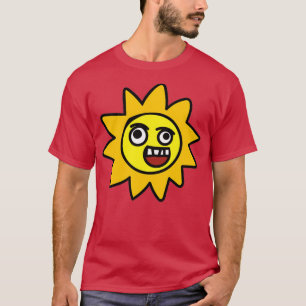 Zon met gezicht t-shirt