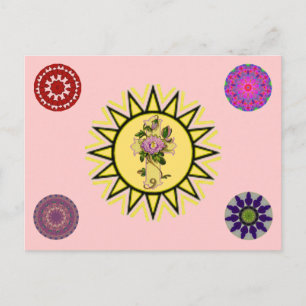 Zon met kruis briefkaart