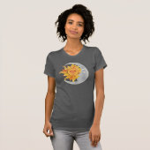 Zon met maangrafisch ontwerp T-Shirt. T-shirt (Voorkant volledig)