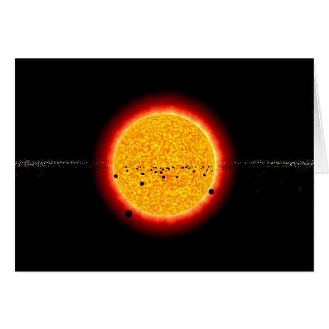  zon met planeten (Voorkant Horizontaal)