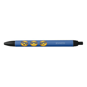 Zon met Zonnebril Happy Emoji Faces Personaliseren Zwarte Inkt Pen