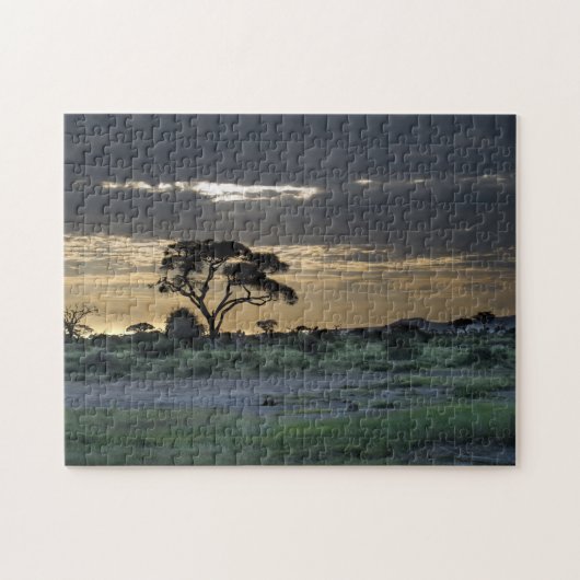 Zon op de Savannah Legpuzzel (Horizontaal)