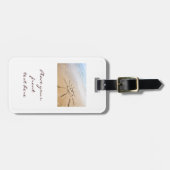 Zon op de strand bagagelabel (Voorkant horizontaal)