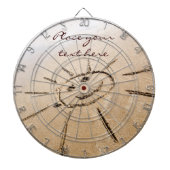 Zon op de strand dartbord (Voorkant)