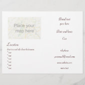 Zon op de strand flyer (Achterkant)