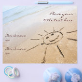 Zon op de strand flyer (Enkel)