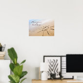 Zon op het strand poster (Thuiskantoor)