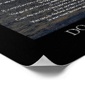 Zon op Ocean Bottom: "Doe het hoe dan ook" Poster (Hoek)