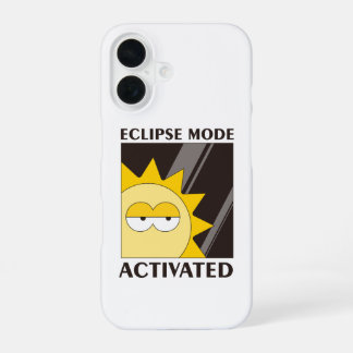Zon op zwarte achtergrond iPhone 16 hoesje