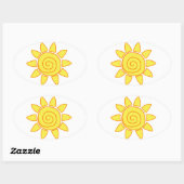 zon ovale sticker (Vel)