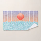 Zon over het zee bad handdoek (Handdoek)