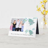 Zon PHOTO Kerstmis Folk Art Typeset Kaart (Gele Bloem)