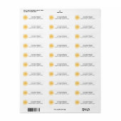 Zon Retouradres Etiket (Full Sheet)