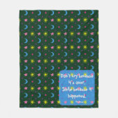 Zon, Start en Maan Fleece Deken (Voorkant)