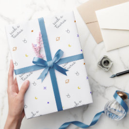 Zo'n Stier (Retro kleuren) Cadeaupapier