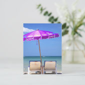 zon strand thailand briefkaart (Staand voorkant)