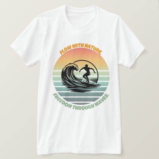 Zon, Surf en ziel 🌊 T-shirt (Design voorkant)