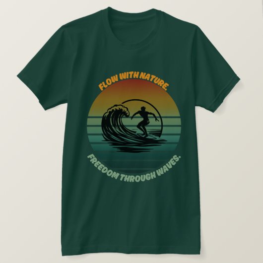 Zon, Surf en ziel 🌊 T-shirt (Design voorkant)