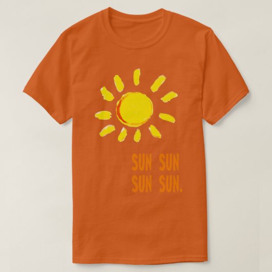 zon t-shirt (Design voorkant)
