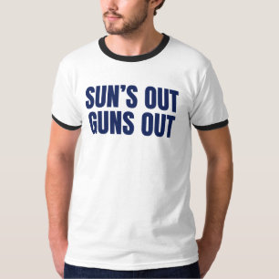 Zon Uit Geweren Uit T-shirt