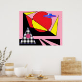 Zon uit poster (Keuken)