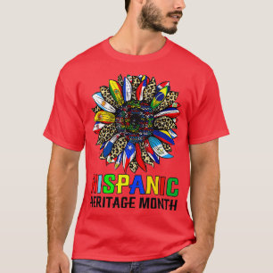 Zon van de Latijns-Amerikaanse Landen met een heis T-shirt