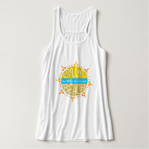 Zon van een Beach Funny Cute Pun Summer Seaside Tanktop