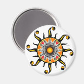 Zon van een mandje magneet (Voorkant / Achterkant)