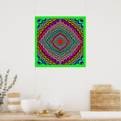 Zon van regenbogen poster (Keuken)