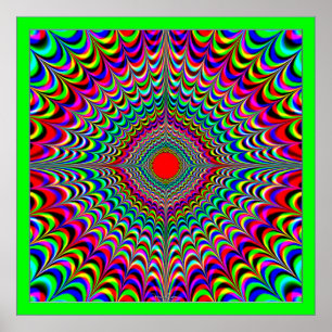 Zon van regenbogen poster