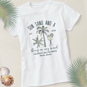 Zon Zand En Een Ring Aan Mijn Hand Bach Party Brui T-shirt