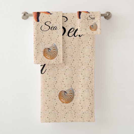 Zon, zand en zandhanddoekset bad handdoek (Insitu)