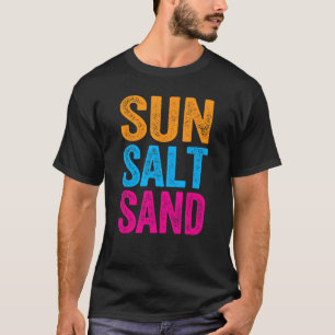 Zon Zout en Zand Grappig Strand Vakantie Citaten M T-shirt