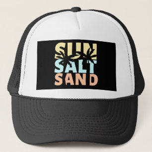 Zon Zout Zand Strand Zomer Trucker Pet