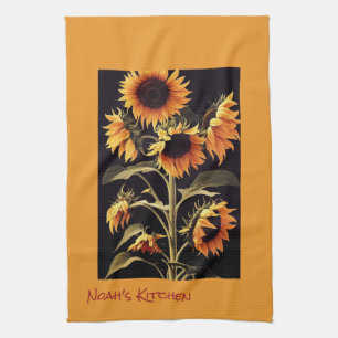 Zonbloemen Tea Kitchen Towel Theedoek