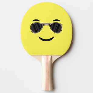 Zonbrillen Emoji Tafeltennisbatje