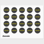zondaars ronde sticker (Vel)